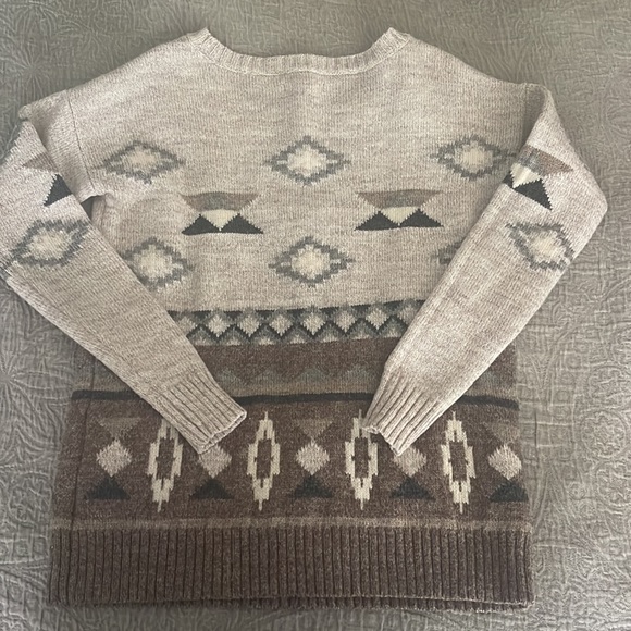 American Eagle Aztec Wool Blend Sweater | Extra Small - Picture 3 of 7